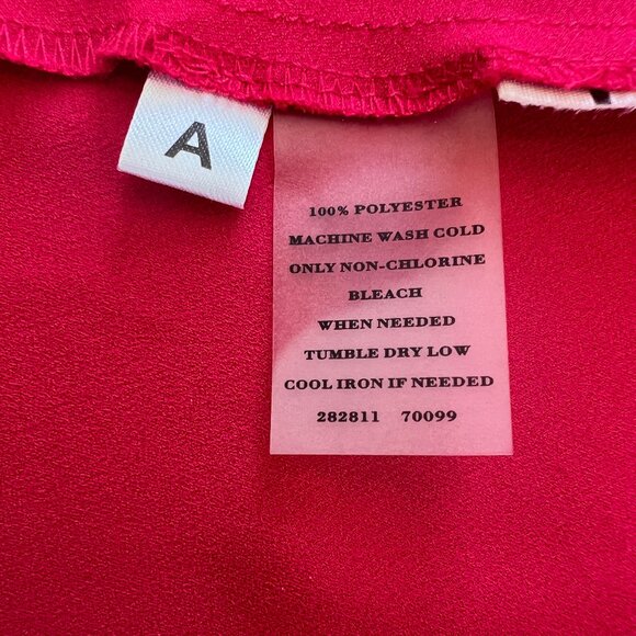 Ann Taylor Red Cowl Neck Back Zipper Sleeveless Top 8 - Picture 8 of 8